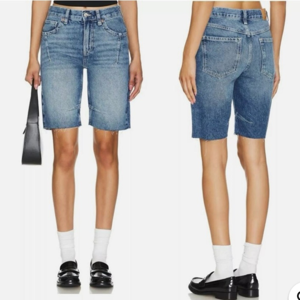 Classic Blue Denim Women's Shorts